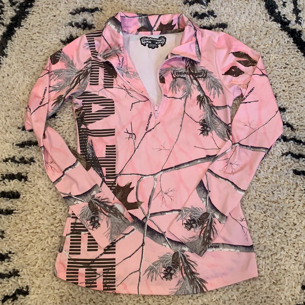 Women’s RealTree Pink Camo Quarter Zip